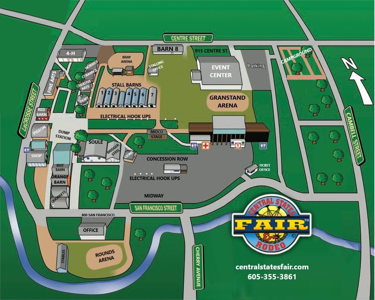 Printable Map of Clark County Fairgrounds