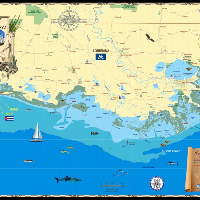 Map Of Gulf Coast Of Louisiana
