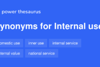 What Does Internal Use Mean