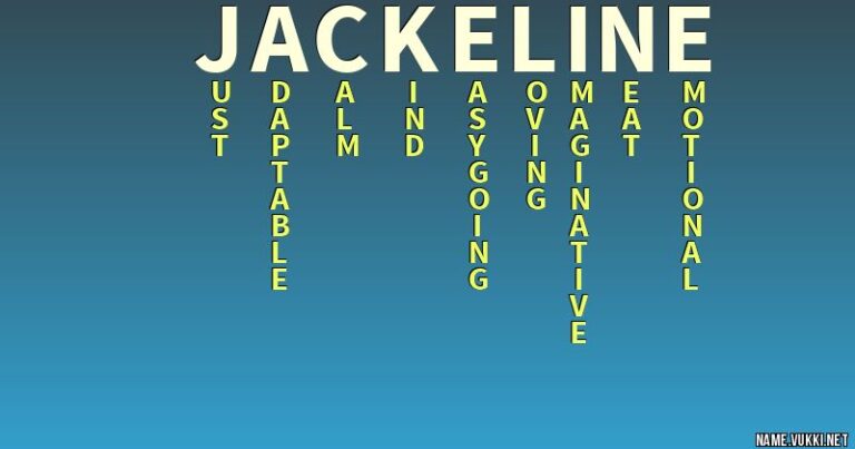 What Does Jackeline Mean