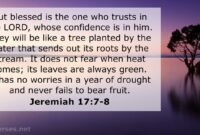 What Does Jeremiah 17 7-8 Mean