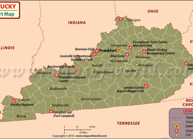 Map Of Colleges In Kentucky