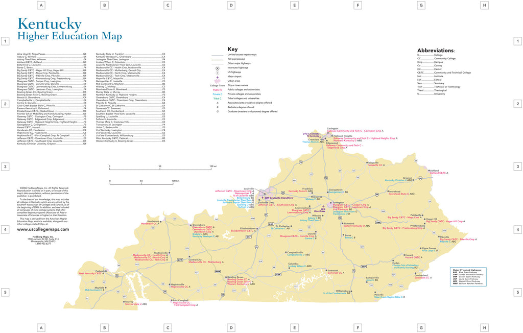 Colleges In Kentucky Map - Living Room Design 2020