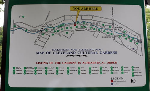 Cleveland Cultural Gardens Kiosk ribbon cutting and dedication