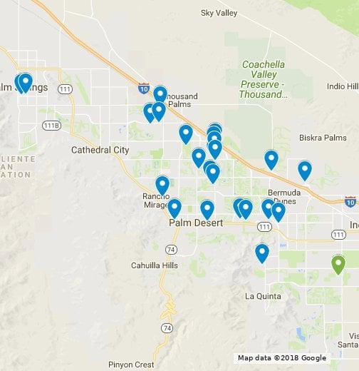 Map of All Shuttle Stops - Coachella