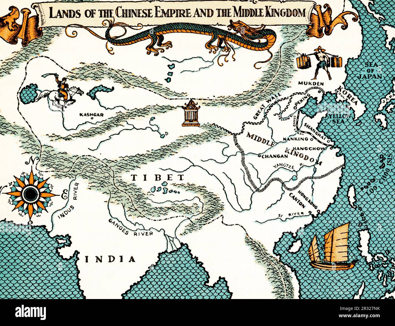 Lands of the Chinese Empire and the Middle Kingdom