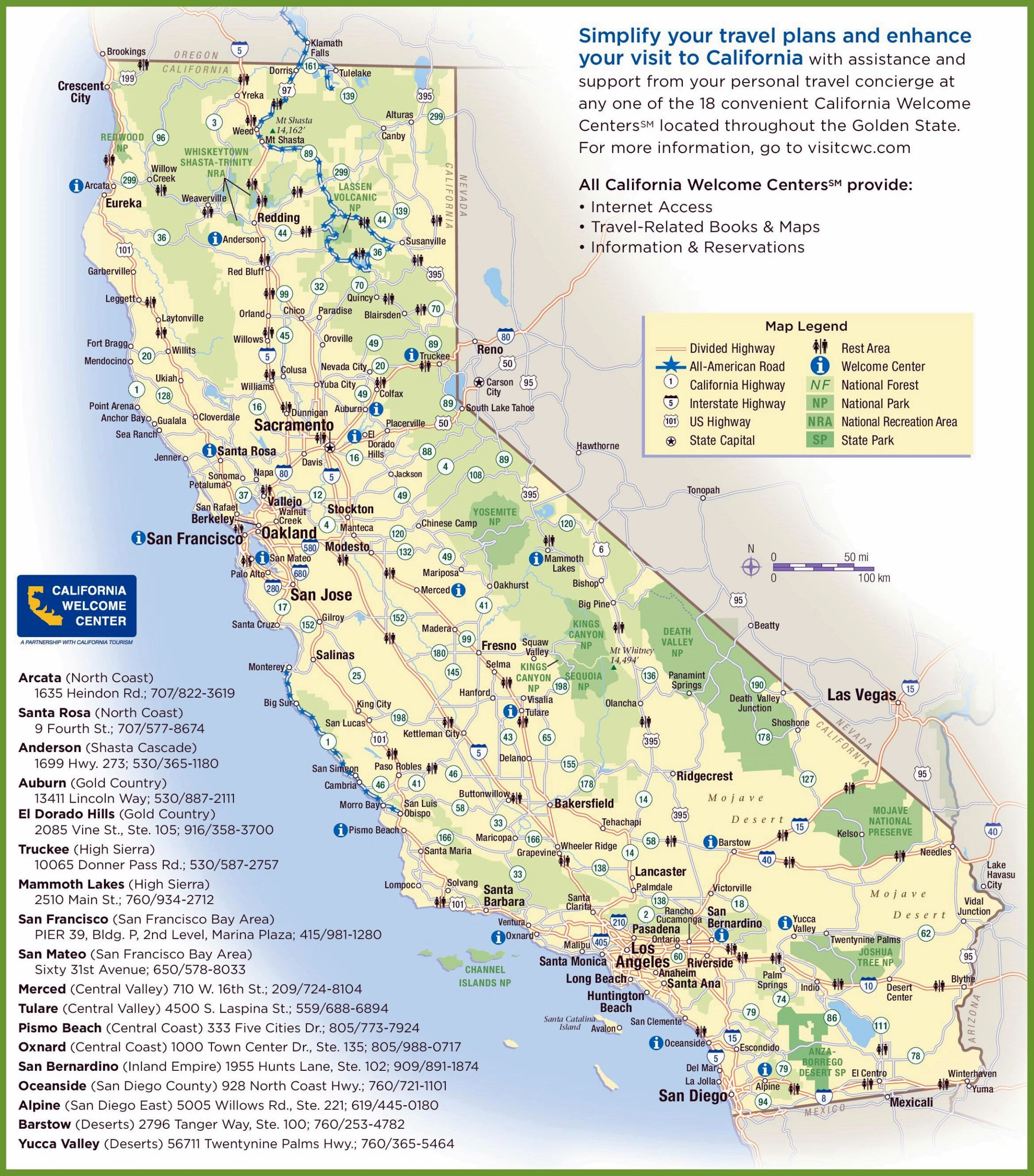 Map Of California Coast Cities