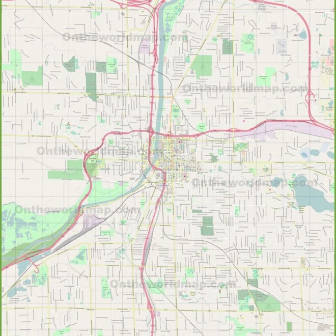 Map Of Grand Rapids Area