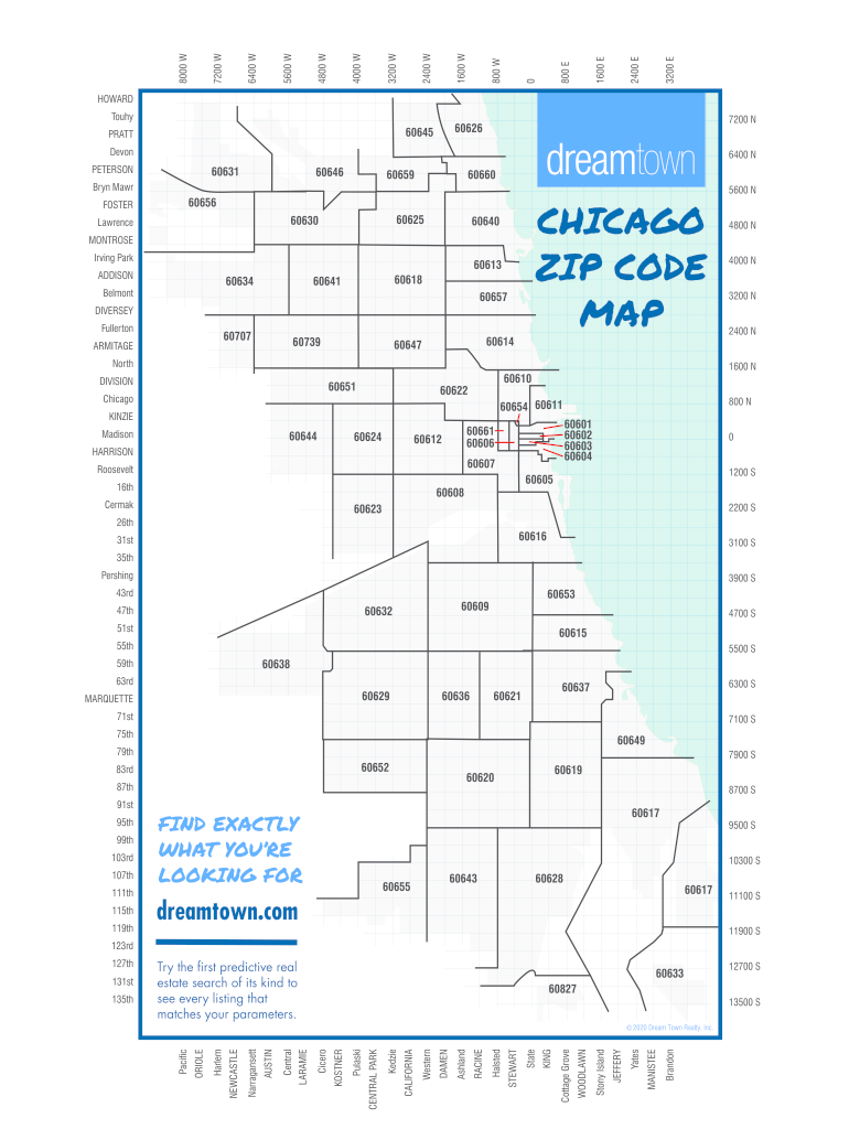 Fillable Online chicago-zipcode-map2020