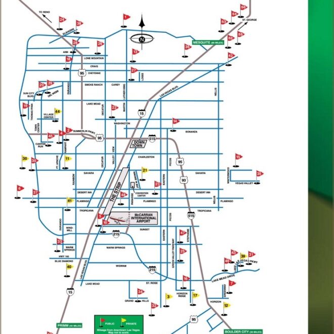 Map Of Golf Courses In Las Vegas