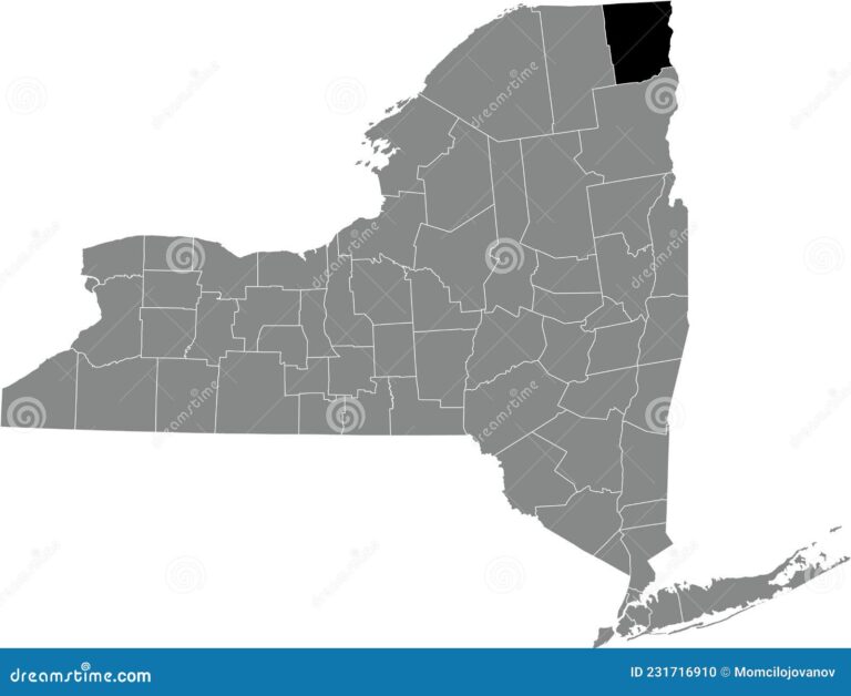 Map Of Clinton County New York