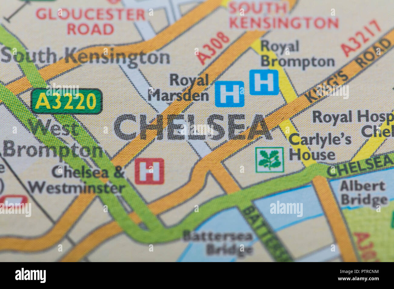 London borough of Chelsea location map