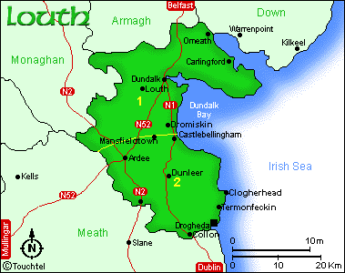 Isabelle Simmons Gessford Map of County Louth