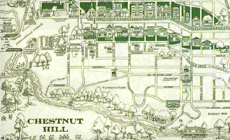 Map Of Chestnut Hill Pa