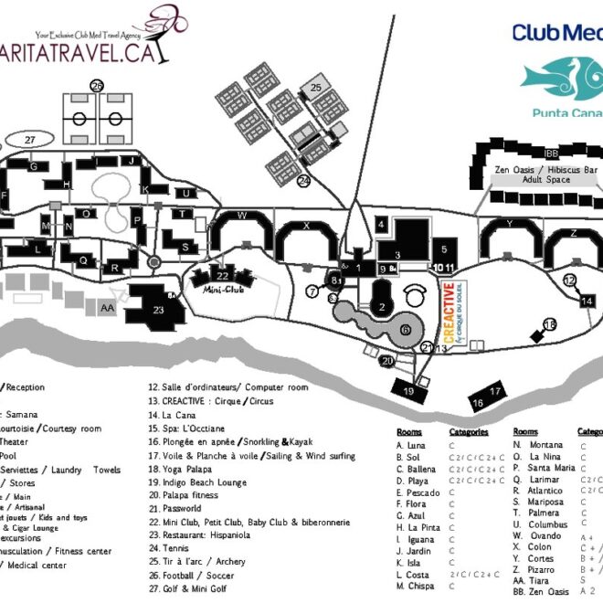 Map Of Club Med Punta Cana