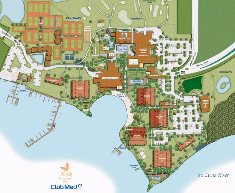 Map of Club Med Sandpiper Bay, Florida