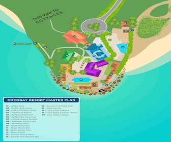 Resort Map of Cocobay Resort Antigua