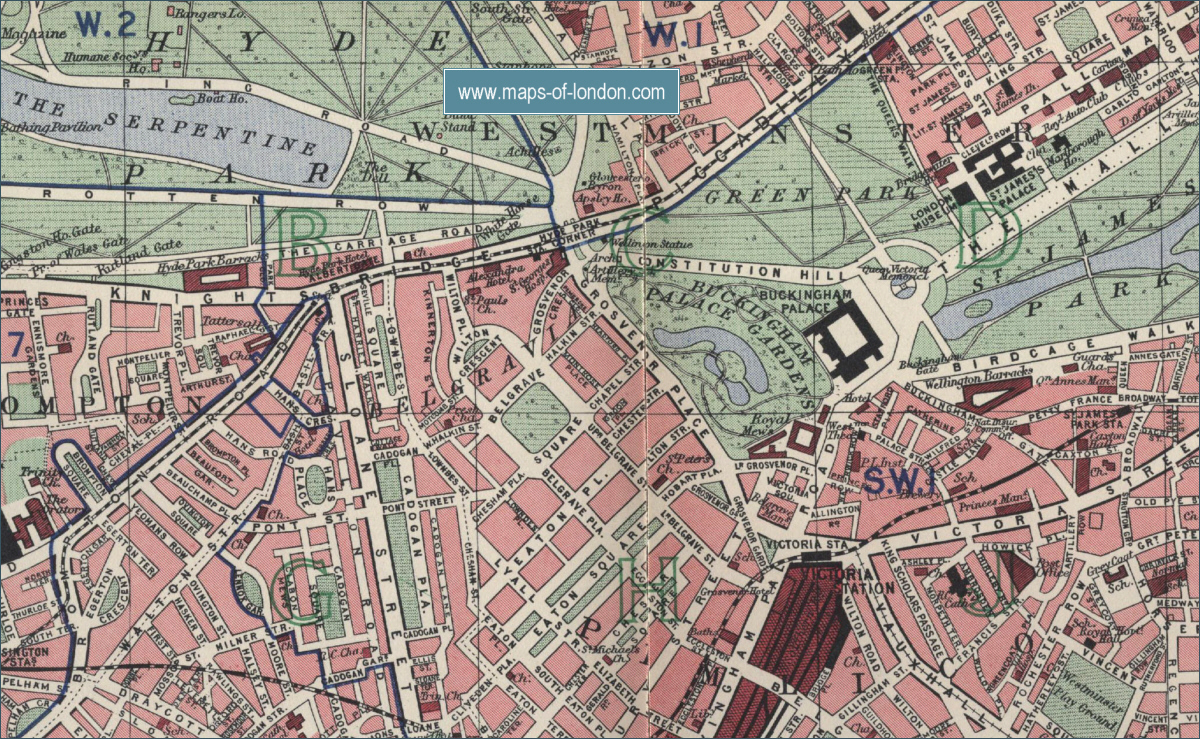 Detailed Map of Chelsea, London