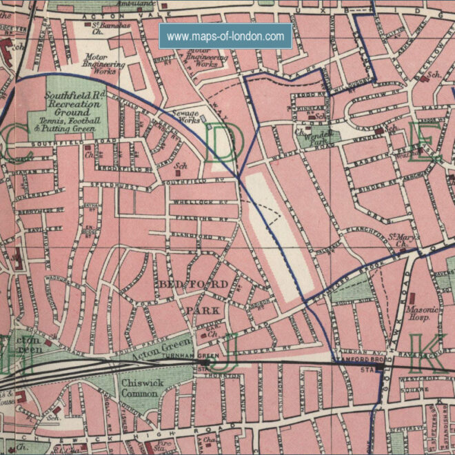 Map Of Chiswick London