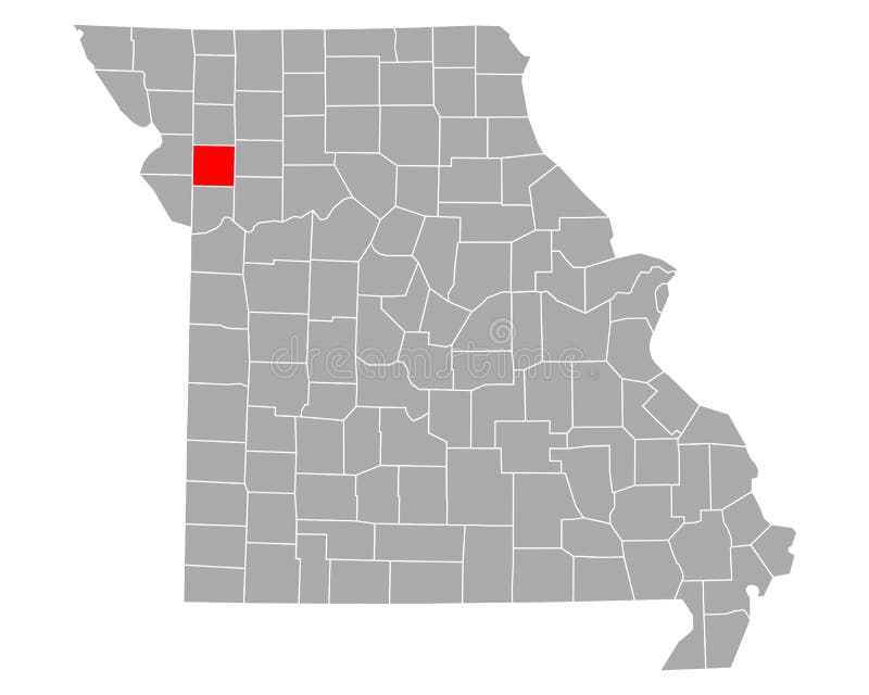 Detailed Map of Clinton, Missouri