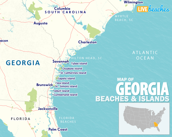 Georgia Coast Art Map