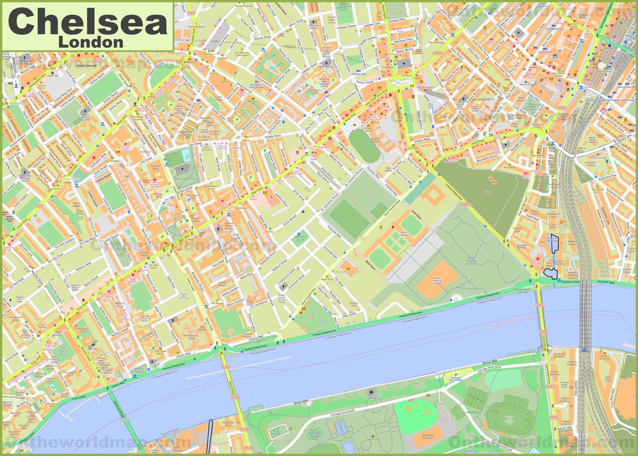 Map of Chelsea