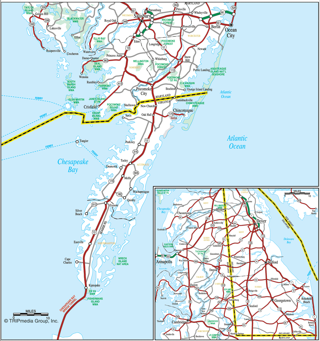 Map of Chesapeake Virginia
