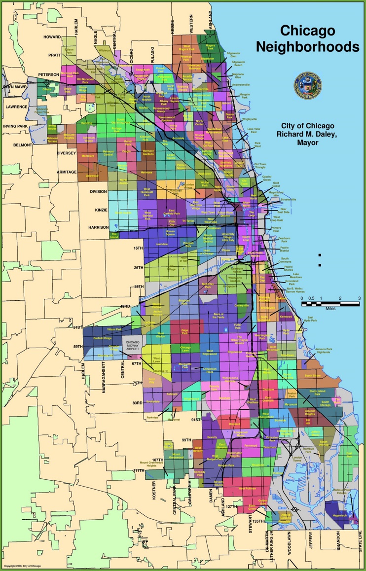 Printable Map Of Chicago Neighborhoods