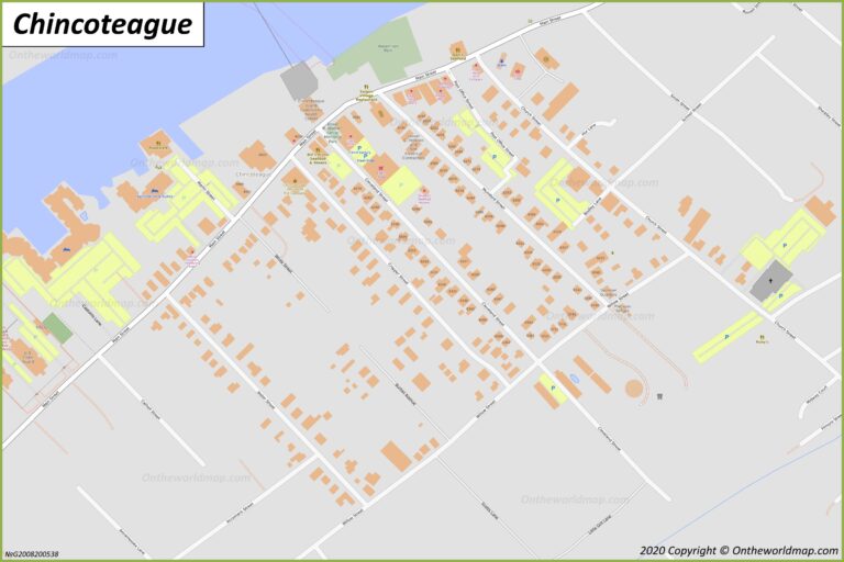 Map Of Chincoteague Island Va