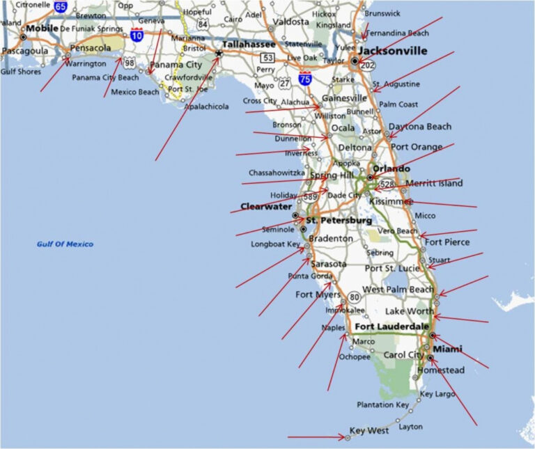 Map Of Clearwater Florida Area