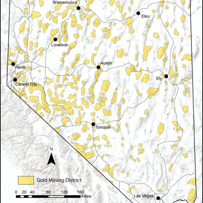 Map Of Gold Mines In Nevada