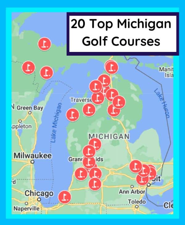 Map of Michigan Golf Courses