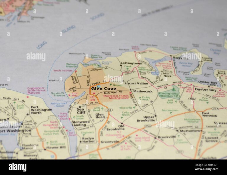 Map Of Glen Cove Ny