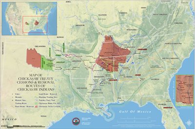 Map Of The Chickasaw Nation - Xenia Karoline