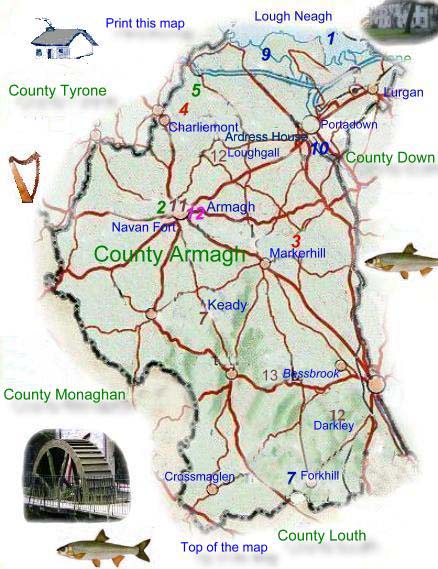 Map of County Armagh