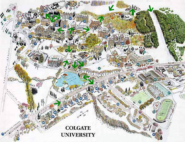 Colgate University Campus Map