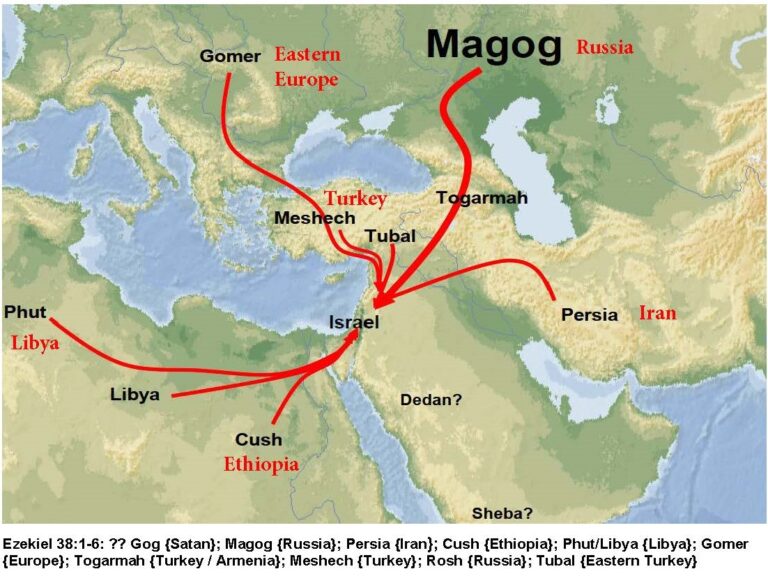 Map Of Gog And Magog War