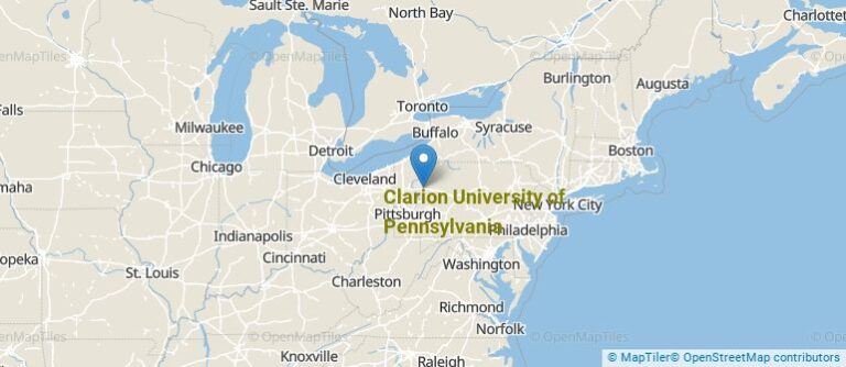 Map Of Clarion University Pa