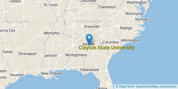 Clayton State University Overview Medium Map