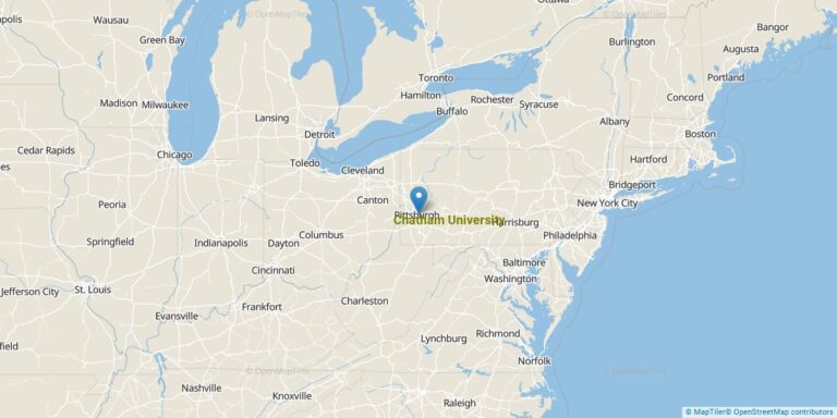 Map Of Chatham University