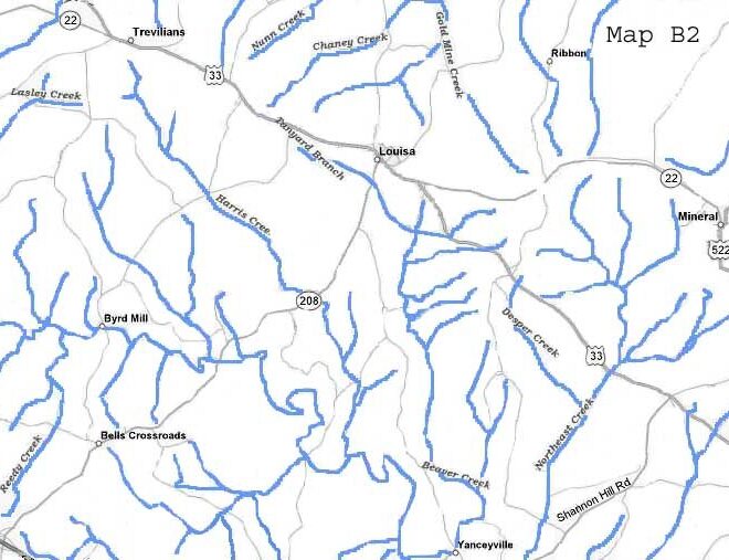 Map Of Greenvale Creek Mullosk Va