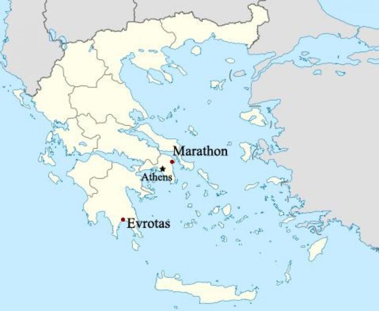 Map Of Greece Marathon