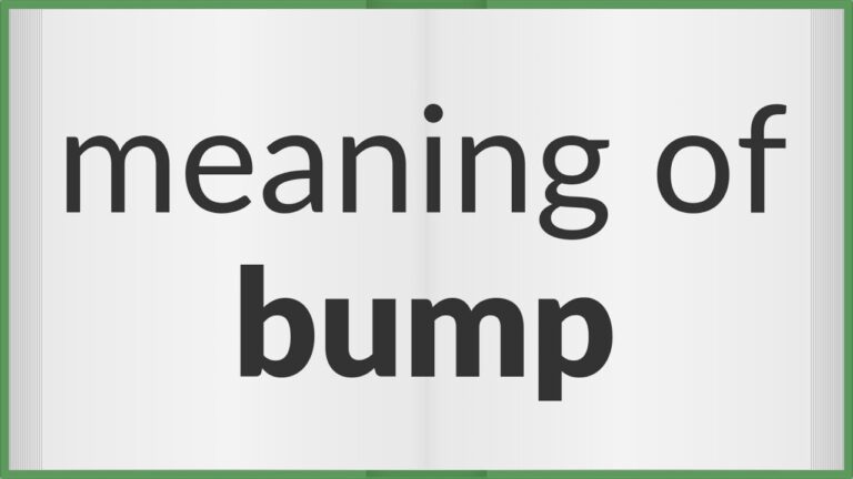 What Does Bump Mean In A Forum