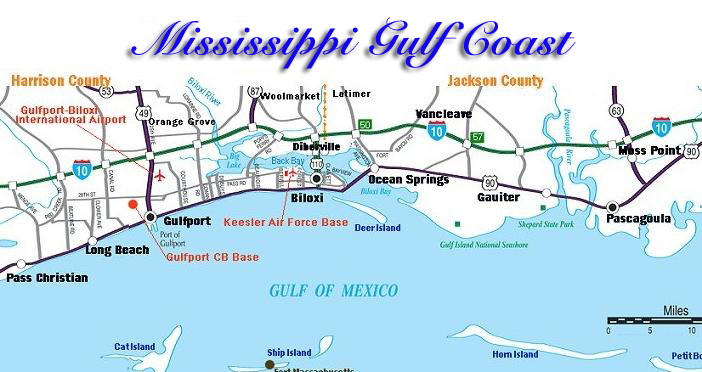 Gulf Coast Map With Cities - Squaw Valley Trail Map