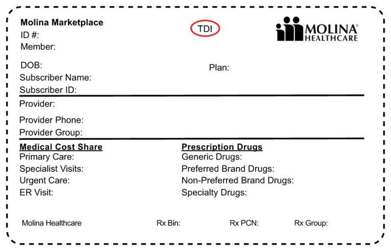 What Does Tdi Mean On Insurance Card