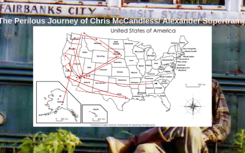 Chris Mccandless Journey Map