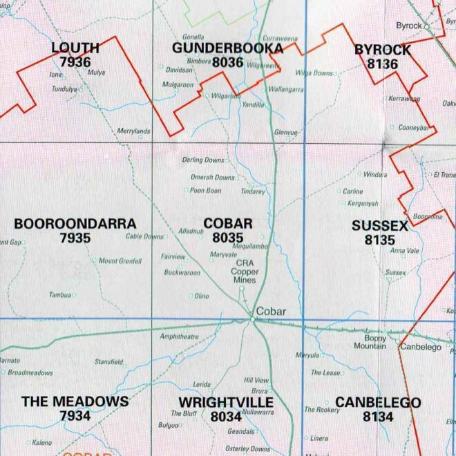 Map Of Cobar Nsw