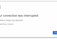 What Does A Network Change Was Detected Mean