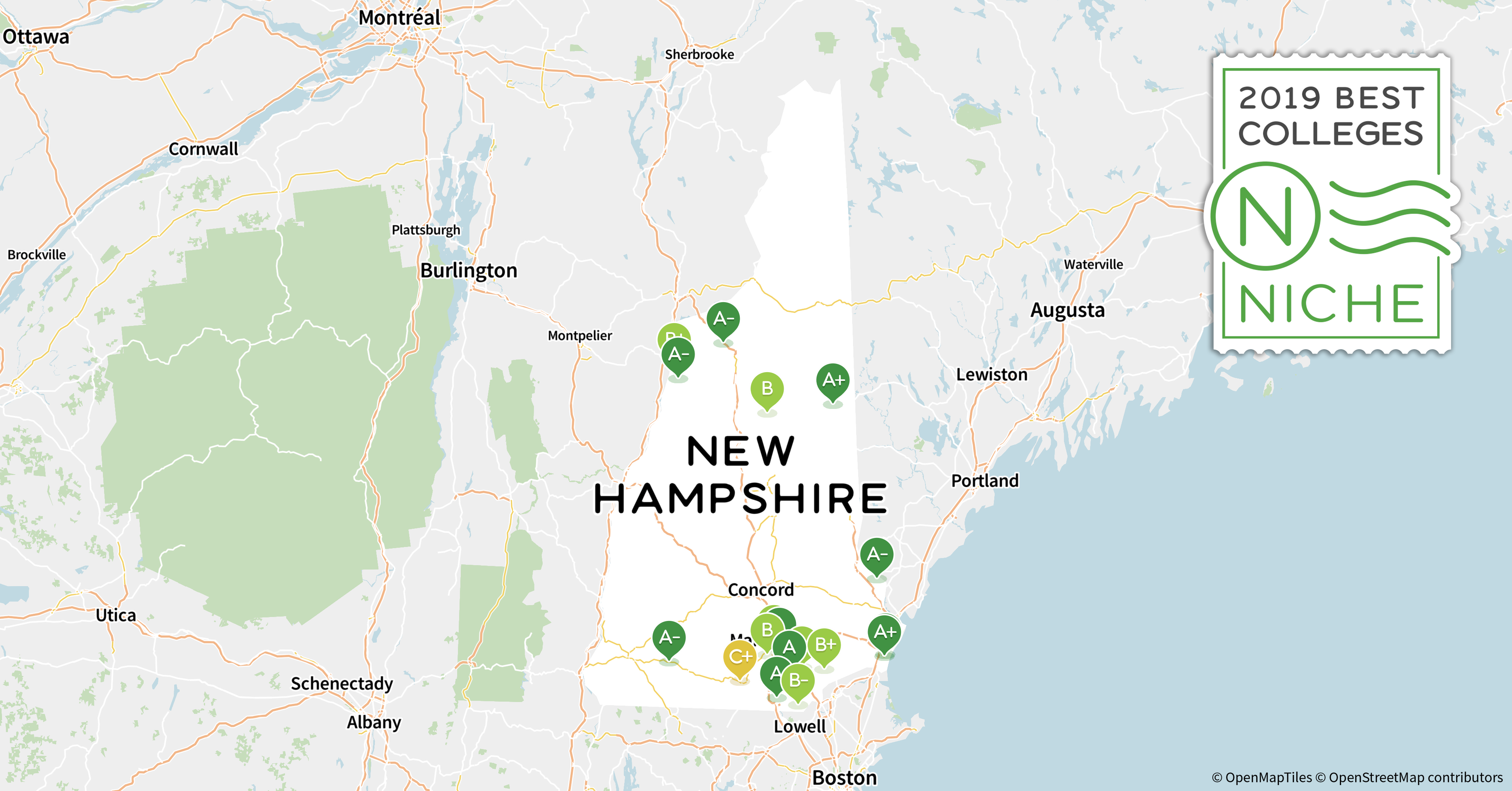 2019 Best Colleges in New Hampshire