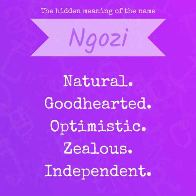 What Does Ngozi Mean